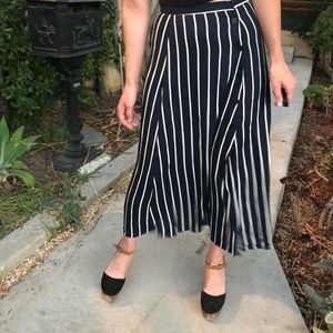 REFORMATION Midi Skirt with Stripes